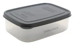 EMBALANCE(エンバランス)保存容器 レクタングルコンテナ(角型)S(590ｍｌ) グレーT12217