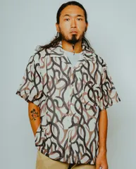 新品　26年春夏　新作　BIG MIKE　ビッグマイク　メッシュ　トライバルカモ　半袖シャツ　男女共用　メンズ　レディース　アメカジ　ヴィンテージ　BIGMAC　ビックマック　ワコマリアのサムネイル