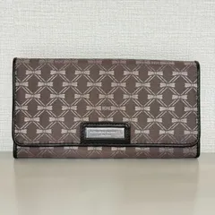 WB160 美品 KATHARINE HAMNETT LONDON  キャサリンハムネット リボン柄 長財布のサムネイル