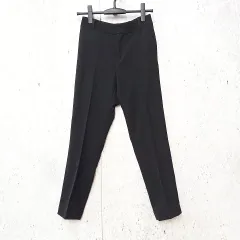 ur's ユアーズ センタープレス テーパード パンツ ビジネス オフィスカジュアル ブラック Sサイズ ◎_〇◇☆のサムネイル
