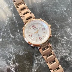 シチズン XC クロスシー TITANIA LINE HAPPY FLIGHT エコドライブ ソーラー 電波 EC1047-57A チタン サクラピンク 白文字盤 レディース 腕時計 時計