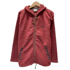 【中古】　L.L.Bean　フリース　ジャケット　アウター　フルジップ　フード　無地　ワンポイント　ブランドロゴ　刺しゅう　USA製　アウトドア　古着　/1152