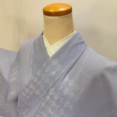 中古 洒落袋帯 正絹 連続模様 六通柄 イエロー Bランク 441cm 5419