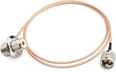 BINGFU M型ケーブル MP-MJ 延長ケーブル (メス⇔オス RG316 2m) 車載用同軸ケーブル 脱着式 同軸切替器 モービルアンテナ用 高耐久・低損失 １本