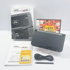 New ニンテンドー 3DSLL メタリックブラック 上画面IPS液晶 遊べるセット 動作確認済み 箱 説明書付き Nintendo ds 3dsll 3DS LL 任天堂 管理番号M1783