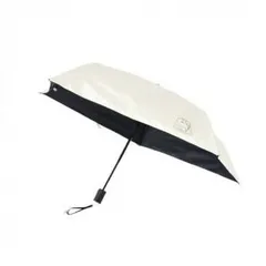 三国 裏黒コーティング晴雨兼用自動開閉コンパクト折りたたみ傘 おでかけと猫 オフ白 S3517601