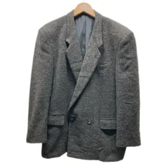 【中古】　COMME des GARCONS HOMME　テーラードジャケット　90s vintage　90年代　ウールジャケット　アウター　ダブルボタン　無地　AD1992　ドメスティック　古着　/1156