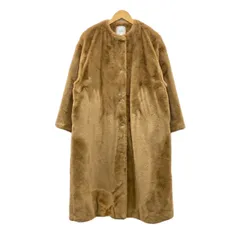 CLANE(クラネ) コート サイズ1 S レディース美品  - ブラウン 長袖/フェイクファー/ロング丈/冬