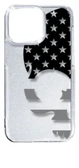 【新品未使用】iPhone14 Pro Max アイフォン14プロマックス クリア ハードケース アメリカドクロ（モノクロ） スマホ ケース 