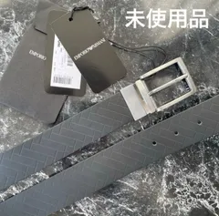 【未使用品 】エンポリオアルマーニ メンズ リバーシブルベルト ブラック