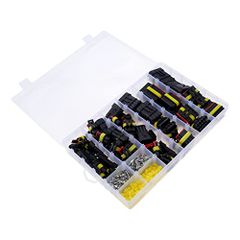 配線カプラー 防水カプラー 防水コネクターセット 配線用防水カプラー オス＆メス 1ピン 2ピン 3ピン 4ピン 5ピン 6ピンカプラー 1/2/3/4/5/6極 車の電気接続端子 708個入り 車 バイク修理用kk d18ba24b