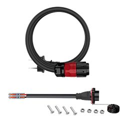 AUTKLERキャンピングカー外部電源入力キット2芯丸型航空防水コネクター, IP67オス-メスソケット20Aに対応(入力ケーブルセット)100Vプラグ 外付けパワーテイクオフ (スイッチなし)kk 4e9f2dfe