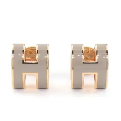 エルメス HERMES ピアス ポップH ポップアッシュ ミニ マロングラッセ