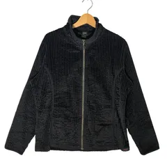 WOOLRICH ウールリッチ コーデュロイジャケット レディース スイングトップ アウター 長袖 オーバーサイズ CHINA製 ウーマンLサイズ ブラックのサムネイル