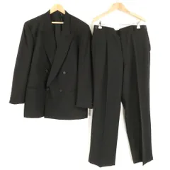 美品 DE PARISINI デパリジーニ ダブルスーツ 96BE4 ウール 他 背抜き ネーム刺繍あり メンズ AM8684A12 