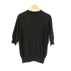 美品 DRESSTERIOR ドレステリア コットンシルクハイネックニット ニット トップス 38 コットン シルク 五分袖 レディース AM8676A50 のサムネイル