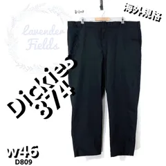 ディッキーズ 874ワークパンツD809△ブラック極太ルーズDickies大きいサイズw46黒ワンポイントロゴアメリカ古着