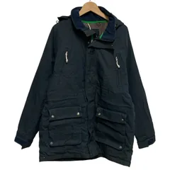 【中古】　HELLY HANSEN　中綿ブルゾン　ナイロンジャンパー　フード　フルジップ　無地　ワンポイント　刺しゅう　オーバーサイズ　アウトドア　古着　/1152のサムネイル