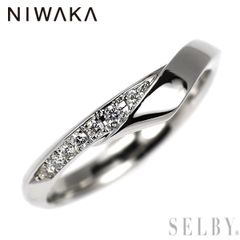 ニワカ 俄 Pt ダイヤモンド リング 花麗 HANAURARA 定価25万 - メルカリ
