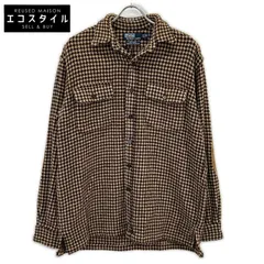 POLO RALPH LAUREN ポロ ラルフローレン ﾌﾞﾗｳﾝ ｳｰﾙ ﾊｳﾝﾄﾞﾄｩｰｽ ｼｬﾂｼﾞｬｹｯﾄ　WHITMAN S