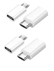 【特価セール】マイクロUSB変換アダプタ Type-C (メス) to Micro USB (オス) 変換アダプタ小型 簡単4個入 り マイクロUSB変換アダプター X 変換コネクタ 充電とデータ転送peria、Galaxy、Nexus、HUAWEI等Micr