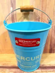 ✔送料込 MERCURY ミニバケツ★水色★ブリキ アメリカン雑貨のサムネイル