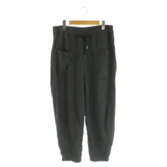 ザラ ZARA 裾ジッパー パンツ イージー リネン混 USA L グレー /MY ■OS