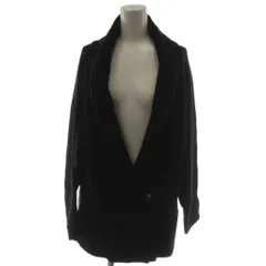 ザラ ZARA ショールカラージャケット L 黒 ブラック ジップアップ /AZ