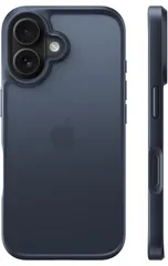 ★TORRAS iPhone 16 用 ケース 耐衝撃 半透明 マット質感 滑り止め 黄ばみ防止 米軍MIL規格 指紋防止 ストラップホール付き ボタン付属 6.1 インチ 「Guardian Series」マット ブラック