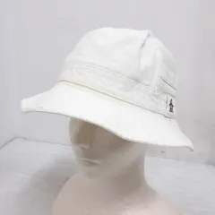 マンシングウェア MUNSINGWEAR ゴルフ 帽子 バケットハット M 56.5cm オフホワイト 麻リネン混