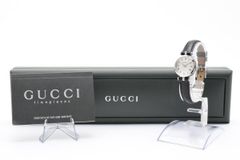 稼働】 グッチ GUCCI 6400L ゴールド レディース腕時計 ホワイトシェル