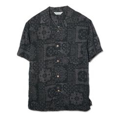 アロハシャツ メンズ 夏 レーヨン 半袖 鶴 ツル 和柄 総柄 開襟シャツ
