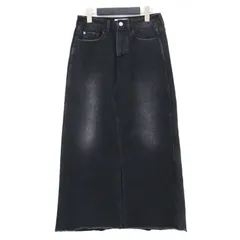 Healthy Denim ヘルシーデニム スカート ブラック 黒 サイズ:0(M) | Pear デニムロングスカート / Iライン フレア カットオフ スリット コットン | ボトムス【レディース】【中古】のサムネイル