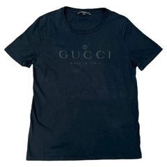 美品〕GUCCI グッチ ロゴTシャツ XSブラック ジャパンタグ 5S50 - メルカリ