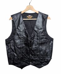 送料込】本革 ダブル ライダース ベスト L〜XL - メルカリ