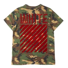 OFF-WHITE オフホワイト Tシャツ カモフラージュ サイズ:XXS | フロッキープリント カモフラージュ Tシャツ | トップス カットソー 半袖【メンズ】【中古】のサムネイル