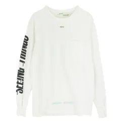 OFF-WHITE オフホワイト OMAB001F17185047 SEEING THINGS バック アーム ロゴ ロングスリーブ カットソー ホワイト系 M【中古】のサムネイル