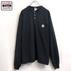 00s Carhartt ヘンリーネック 長袖Ｔシャツ メンズ 表記Lサイズ