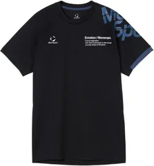 ムーブスポーツ MOVESPORT バレーボール  半袖プラクティスシャツ Tシャツ トップス メンズ レディース 男性 女性 吸汗 速乾 練習 トレーニング 移動 部活動 クラブ サークル スクール チーム  SV6SHT04U BKGR ブラック×グレー