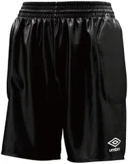 アンブロ umbro サッカー ジュニア用GKパンツ 脇パッド付 ハーフパンツ ショートパンツ ボトムス トレーニング フットボール ゴールキーパー 部活 練習 試合 新入部員 キッズ 子供  UAS6700GJP BLK ブラック