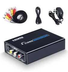 ELEVIEW コンポジット/S端子 to HDMI 変換器 1080p対応 Composite 3RCA AV/S-Video コンバーター ビデオ変換器 アナログ映像→HDMI化 レトロゲーム機 セガ サターン/SFC/N64/PS2【EHD-513N】のサムネイル