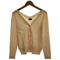 【中古】　SHIPS　カーディガン　長袖　Vネック　フルボタン　無地　古着　/2403