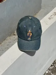 F ポロ ラルフローレン クマ クマ デニム ベースボールキャップ 帽子
