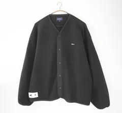 超美 DESCENDANT ◆25AW KNOT FLEECE CARDIGAN フリース カーディガン 黒 サイズ3 クジラ カシャロ Vネック ブルゾン ディセンダント◆K2Aのサムネイル
