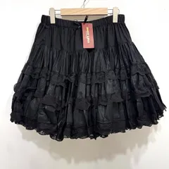 新品未使用 BODYLINE ミディ丈ボリューミィパニエ スカート ブラック 2L 大きいサイズ【送料込み】のサムネイル