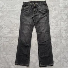 BANANA REPUBLIC バナナリパブリック ブラックデニム ストレート ジーンズ 30×32 メキシコ製のサムネイル