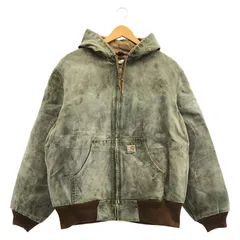 【中古】Carhartt アクティブジャケット M J131 BRN カーキ カーハート[10]