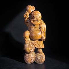 七福神 大黒天 木製 商売繁盛 置物 z5583 - メルカリ