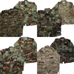 古着卸 米軍実物 フィールドジャケット ミリタリー 8枚セット ( メンズ M ) AIRFORCE ARMY ウッドランド マルチカム 中古 古着 NE4828
