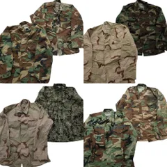 古着卸 まとめ売り 米軍実物 フィールドジャケット ミリタリー 8枚セット ( メンズ S ) NAVY AIRFORCE ARMY デザートカモ 中古 古着 NE4829